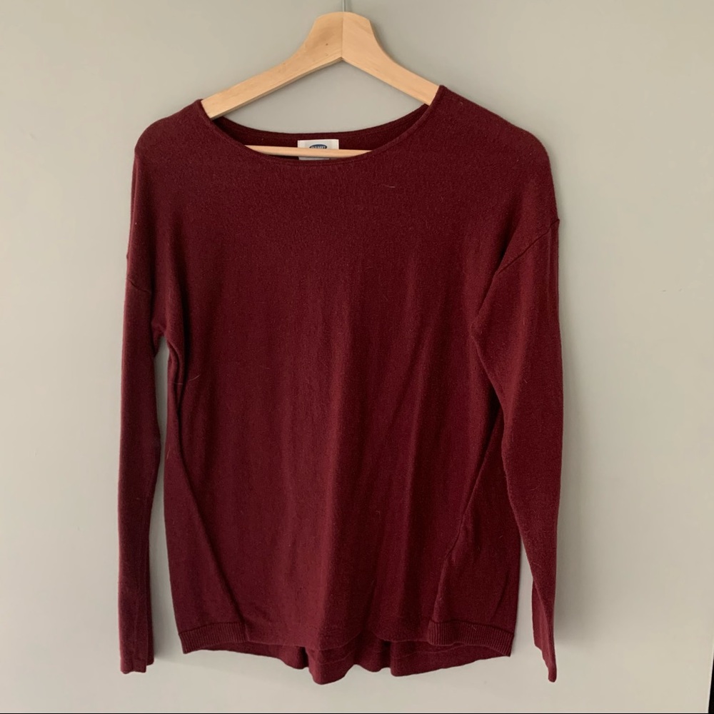 Light Maroon Sweater Shirt